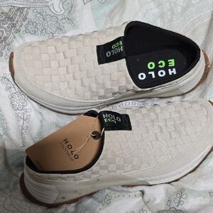 Holo Eco Beige Slip-On Shoes